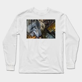 Timber Wolf - Closeup Long Sleeve T-Shirt